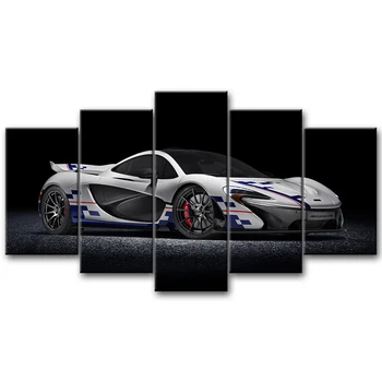 5 частей настенного искусства на холсте McLaren P1 Super Car, Модульные постеры с картинками, современный домашний декор, картины для гостиной