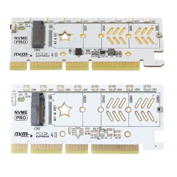 1PC. 2 SSD NVME (ключ m) 2230 2242 2260 2280 к хост-адаптеру PCI-e 4.0 x 16