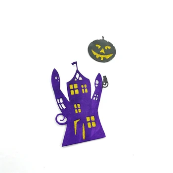 Трафарет для резки металла для дома на Хэллоуин, альбом для скрапбукинга, Бумажная открытка, шаблон, форма для тиснения, ремесленное украшение