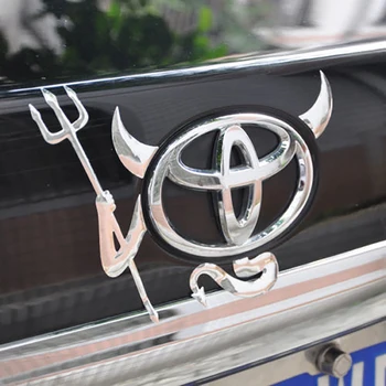 3D DIY Дьявол Ангел Авто Эмблема, логотип, наклейки, декоративные наклейки для Volkswagen Skoda Nissan Benz Toyota Chevrolet Ford focus 2 3