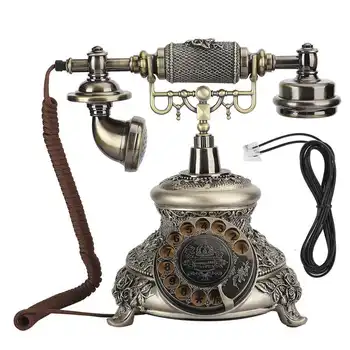 Telefono Inalambrico MS 5700D Смола Классический Винтажный Циферблат Поворотного Стола Античное Вращение Европейский Телефон VintageTelephone