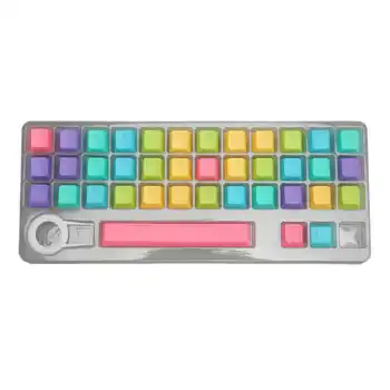39 клавиш, механический колпачок для ключей, красочная подсветка, изысканные механические колпачки для клавиатуры со съемником колпачка для ключей