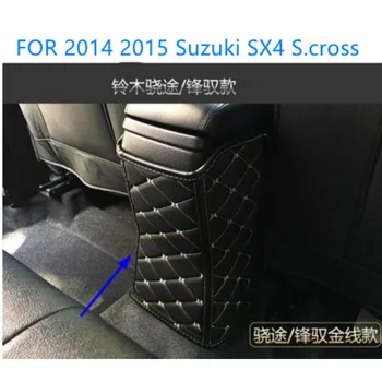 Автомобильный подлокотник коробка заднего ряда противоударная накладка кобура из искусственной кожи ДЛЯ 2014 2015 Suzuki SX4 S.cross